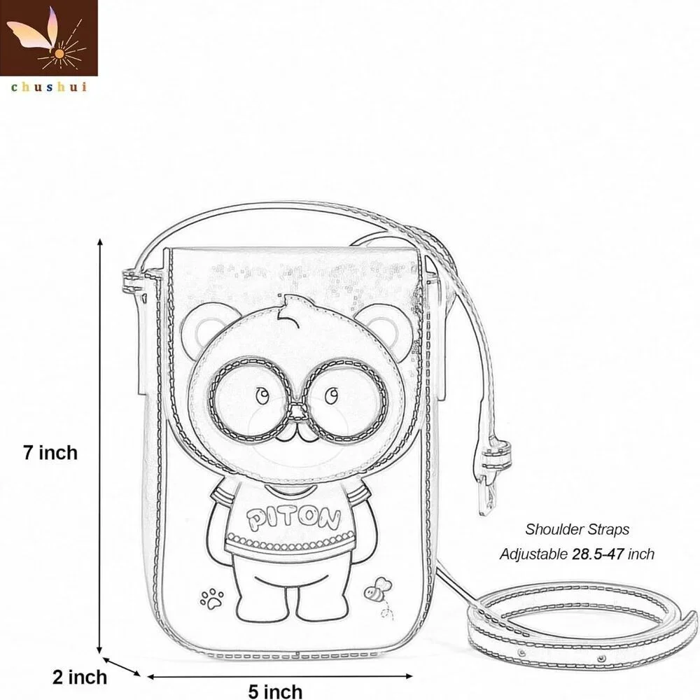 Cell Phone Purse Small Crossbody Bag Leather Adjustable Strap for Daily Travel